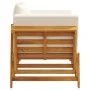Garden bench with cushions 2 in 1 solid acacia wood by vidaXL, garden benches - Ref: Foro24-367579, Price: 266,21 €, Discount: %