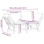 Garden bench with cushions 2 in 1 solid acacia wood by vidaXL, garden benches - Ref: Foro24-367579, Price: 266,21 €, Discount: %