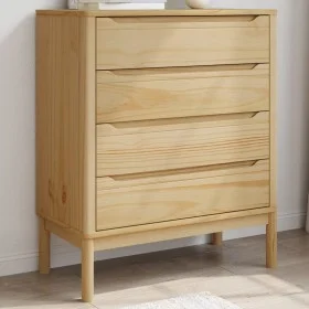 Kommode FLORO aus massivem, wachsbraunem Kiefernholz von vidaXL, Schubladen - Ref: Foro24-374008, Preis: 149,39 €, Rabatt: %