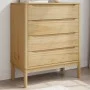 Kommode FLORO aus massivem, wachsbraunem Kiefernholz von vidaXL, Schubladen - Ref: Foro24-374008, Preis: 149,39 €, Rabatt: %