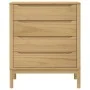 Kommode FLORO aus massivem, wachsbraunem Kiefernholz von vidaXL, Schubladen - Ref: Foro24-374008, Preis: 149,39 €, Rabatt: %