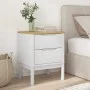 FLORO Nachttisch aus massivem weißem Kiefernholz 45x39x57 cm von vidaXL, Nachttische - Ref: Foro24-374003, Preis: 71,56 €, Ra...