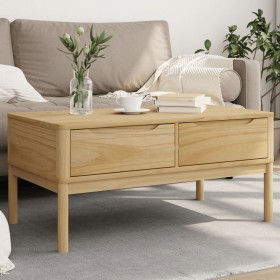 FLORO Couchtisch aus wachsbraunem Kiefernholz 99x55,5x45 cm von vidaXL, Couchtisch - Ref: Foro24-374017, Preis: 129,45 €, Rab...