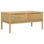 Mesa de centro FLORO madera de pino marrón cera 99x55,5x45 cm de vidaXL, Mesas de centro - Ref: Foro24-374017, Precio: 122,85...