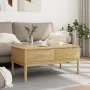 Mesa de centro FLORO madera de pino marrón cera 99x55,5x45 cm de vidaXL, Mesas de centro - Ref: Foro24-374017, Precio: 122,85...