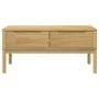 Mesa de centro FLORO madera de pino marrón cera 99x55,5x45 cm de vidaXL, Mesas de centro - Ref: Foro24-374017, Precio: 122,85...