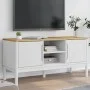 FLORO TV-Schrank aus massivem weißem Kiefernholz 114x43x55 cm von vidaXL, TV-Möbel - Ref: Foro24-374015, Preis: 126,01 €, Rab...