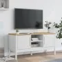 FLORO TV-Schrank aus massivem weißem Kiefernholz 114x43x55 cm von vidaXL, TV-Möbel - Ref: Foro24-374015, Preis: 126,01 €, Rab...