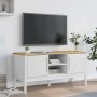 FLORO TV-Schrank aus massivem weißem Kiefernholz 114x43x55 cm von vidaXL, TV-Möbel - Ref: Foro24-374015, Preis: 128,01 €, Rab...