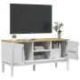 FLORO TV-Schrank aus massivem weißem Kiefernholz 114x43x55 cm von vidaXL, TV-Möbel - Ref: Foro24-374015, Preis: 126,01 €, Rab...
