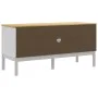 FLORO TV-Schrank aus massivem weißem Kiefernholz 114x43x55 cm von vidaXL, TV-Möbel - Ref: Foro24-374015, Preis: 126,01 €, Rab...