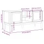 FLORO TV-Schrank aus massivem weißem Kiefernholz 114x43x55 cm von vidaXL, TV-Möbel - Ref: Foro24-374015, Preis: 126,01 €, Rab...