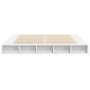 White engineered wood bed frame 200x200 cm by vidaXL, Beds and slatted bases - Ref: Foro24-3280447, Price: 171,22 €, Discount: %