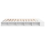 Weißer Bettrahmen aus Holzwerkstoff, 200 x 200 cm von vidaXL, Betten und Lattenroste - Ref: Foro24-3280447, Preis: 171,22 €, ...