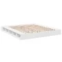 White engineered wood bed frame 200x200 cm by vidaXL, Beds and slatted bases - Ref: Foro24-3280447, Price: 169,05 €, Discount: %