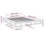 White engineered wood bed frame 200x200 cm by vidaXL, Beds and slatted bases - Ref: Foro24-3280447, Price: 169,05 €, Discount: %