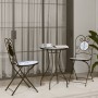 Blau-weißes Bistro-Set aus Keramik und Eisenmosaik von vidaXL, Gartensets - Ref: Foro24-3216353, Preis: 208,71 €, Rabatt: %
