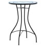 Blau-weißes Bistro-Set aus Keramik und Eisenmosaik von vidaXL, Gartensets - Ref: Foro24-3216353, Preis: 208,71 €, Rabatt: %