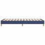 Estructura de cama sin colchón tela azul 80x200 cm