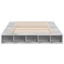 Estructura de cama madera de ingeniería gris hormigón 160x200cm de vidaXL, Camas y somieres - Ref: Foro24-3280464, Precio: 16...