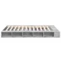 Betongrauer Bettrahmen aus Holzwerkstoff, 160 x 200 cm von vidaXL, Betten und Lattenroste - Ref: Foro24-3280464, Preis: 158,5...