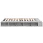 Estructura de cama madera de ingeniería gris hormigón 160x200cm de vidaXL, Camas y somieres - Ref: Foro24-3280464, Precio: 16...