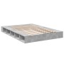 Estructura de cama madera de ingeniería gris hormigón 160x200cm de vidaXL, Camas y somieres - Ref: Foro24-3280464, Precio: 16...