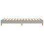 Estructura de cama sin colchón tela gris claro 90x190 cm