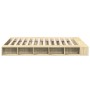Sonoma oak engineered wood bed frame 150x200 cm by vidaXL, Beds and slatted bases - Ref: Foro24-3280470, Price: 151,78 €, Dis...