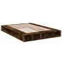 Smoked oak engineered wood bed frame 150x200cm by vidaXL, Beds and slatted bases - Ref: Foro24-3280472, Price: 145,50 €, Disc...