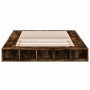 Smoked oak engineered wood bed frame 150x200cm by vidaXL, Beds and slatted bases - Ref: Foro24-3280472, Price: 147,05 €, Disc...