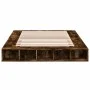Smoked oak engineered wood bed frame 150x200cm by vidaXL, Beds and slatted bases - Ref: Foro24-3280472, Price: 145,50 €, Disc...