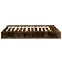 Smoked oak engineered wood bed frame 150x200cm by vidaXL, Beds and slatted bases - Ref: Foro24-3280472, Price: 145,50 €, Disc...