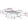 Smoked oak engineered wood bed frame 150x200cm by vidaXL, Beds and slatted bases - Ref: Foro24-3280472, Price: 145,50 €, Disc...