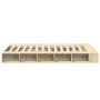 Sonoma oak engineered wood bed frame 140x190 cm by vidaXL, Beds and slatted bases - Ref: Foro24-3280491, Price: 146,62 €, Dis...