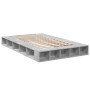 Concrete gray engineered wood bed frame 120x200cm by vidaXL, Beds and slatted bases - Ref: Foro24-3280485, Price: 152,94 €, D...