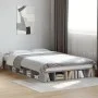Concrete gray engineered wood bed frame 120x200cm by vidaXL, Beds and slatted bases - Ref: Foro24-3280485, Price: 146,12 €, D...