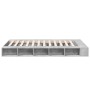 Concrete gray engineered wood bed frame 120x200cm by vidaXL, Beds and slatted bases - Ref: Foro24-3280485, Price: 152,94 €, D...