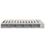 Concrete gray engineered wood bed frame 120x200cm by vidaXL, Beds and slatted bases - Ref: Foro24-3280485, Price: 146,12 €, D...