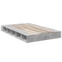 Concrete gray engineered wood bed frame 120x200cm by vidaXL, Beds and slatted bases - Ref: Foro24-3280485, Price: 152,94 €, D...