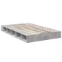 Concrete gray engineered wood bed frame 120x200cm by vidaXL, Beds and slatted bases - Ref: Foro24-3280485, Price: 146,12 €, D...