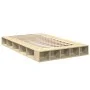 Sonoma oak engineered wood bed frame 135x190 cm by vidaXL, Beds and slatted bases - Ref: Foro24-3280498, Price: 139,17 €, Dis...