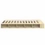 Sonoma oak engineered wood bed frame 135x190 cm by vidaXL, Beds and slatted bases - Ref: Foro24-3280498, Price: 139,17 €, Dis...