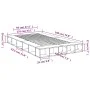 Sonoma oak engineered wood bed frame 135x190 cm by vidaXL, Beds and slatted bases - Ref: Foro24-3280498, Price: 139,17 €, Dis...