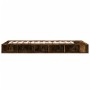 Smoked oak engineered wood bed frame 90x200 cm by vidaXL, Beds and slatted bases - Ref: Foro24-3280521, Price: 146,71 €, Disc...