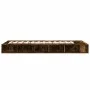 Smoked oak engineered wood bed frame 90x200 cm by vidaXL, Beds and slatted bases - Ref: Foro24-3280521, Price: 142,90 €, Disc...