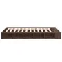 Oak brown engineered wood bed frame 120x190 cm by vidaXL, Beds and slatted bases - Ref: Foro24-3280502, Price: 165,47 €, Disc...