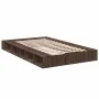 Oak brown engineered wood bed frame 120x190 cm by vidaXL, Beds and slatted bases - Ref: Foro24-3280502, Price: 165,47 €, Disc...