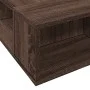 Oak brown engineered wood bed frame 120x190 cm by vidaXL, Beds and slatted bases - Ref: Foro24-3280502, Price: 165,47 €, Disc...