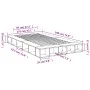 Oak brown engineered wood bed frame 120x190 cm by vidaXL, Beds and slatted bases - Ref: Foro24-3280502, Price: 165,47 €, Disc...